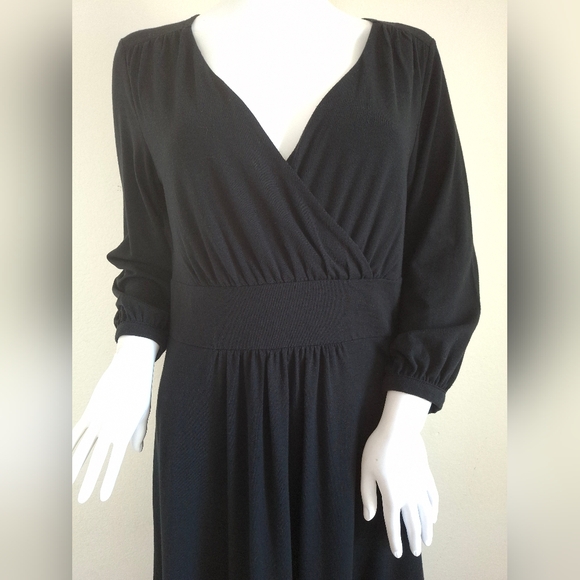 Eddie Bauer Surplice Longsleeve Midi Dress - Picture 2 of 9